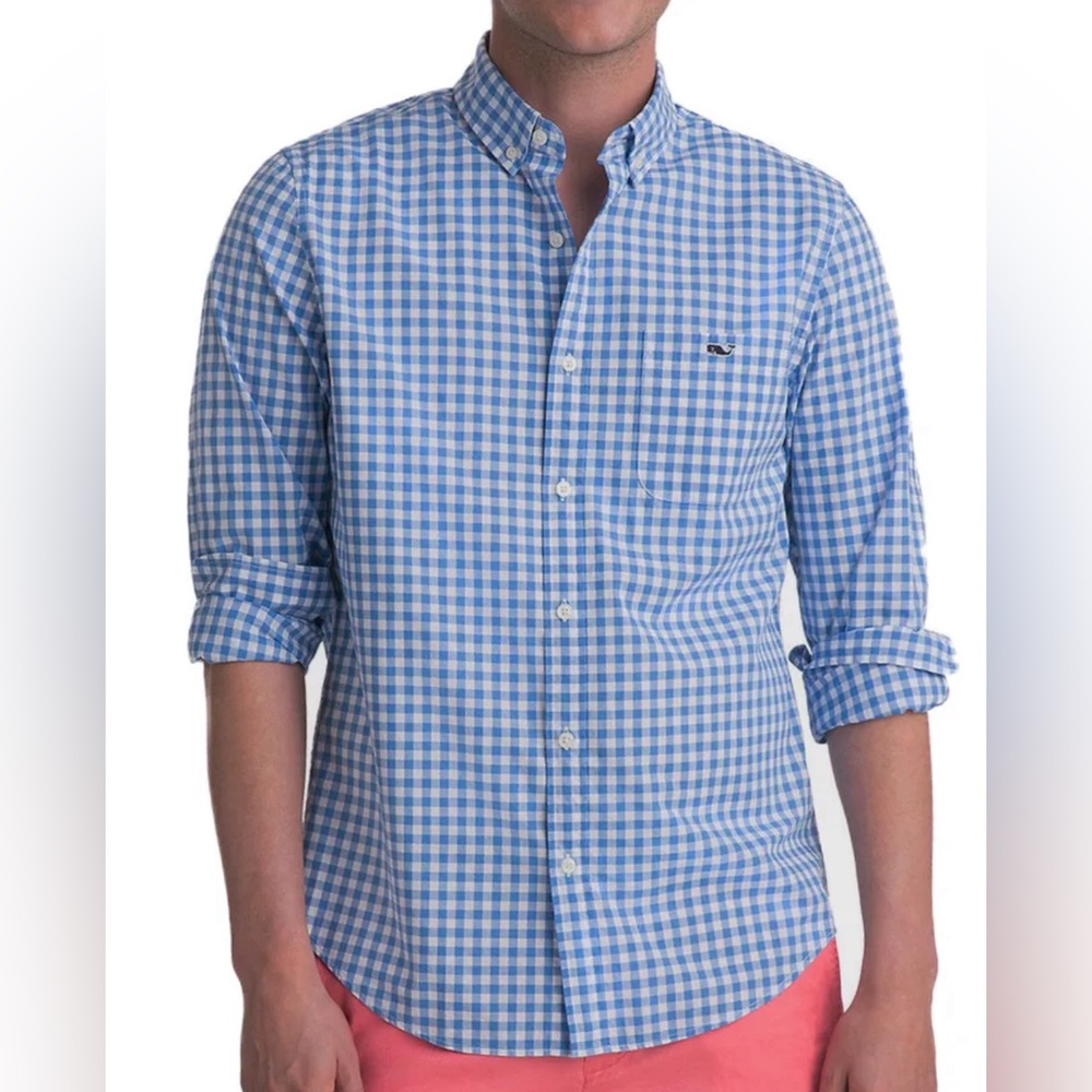 Vineyard Vines men’s XS Slim Fit Tucker Sea Park Gingham shirt